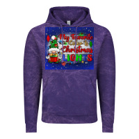 Cloud Purple my favorite color is Christmas lights Vintage Hoodie - BundleAndBundleShop