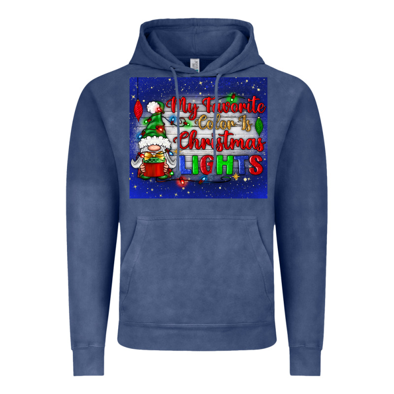 My Favorite Color Is Christmas Lights Vintage Hoodie by BundleAndBundleShop | Teevron