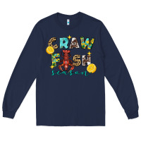 Navy crawfish season 2 Long Sleeve Tee - FaDigitalArtStudio