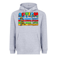 Heather Grey autism accept understand love different Heavyweight Hoodie - JahusDesignShop