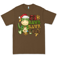 Cacao watercolor t rex fa rawr rawr rawr christmas Premium Tee - CowGirlArtShop