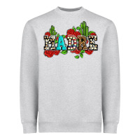 Madre With Roses And Cactus Heavyweight Sweatshirt | Teevron