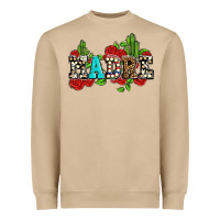 Mushroom madre with roses and cactus Heavyweight Sweatshirt - AdoDesignShop