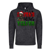 Vintage Black Santa's Little Yelper Vintage Hoodie - FaDigitalArtStudio