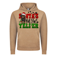 Vintage Coffee Santa's Little Yelper Vintage Hoodie - FaDigitalArtStudio
