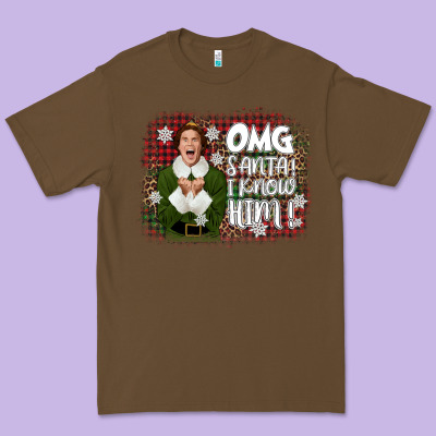 The Elf Omg Santa Premium Tee Designed By Cowgirlartshop