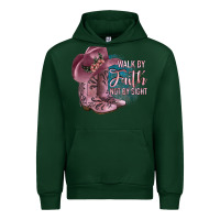 Forest Green Walk By Faith Not By Sight Urban Hoodie - JahusDesignShop