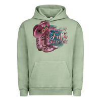 Pigment Oil Green Walk By Faith Not By Sight Urban Hoodie - JahusDesignShop