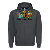 Smoke peace love jesus Zipper Hoodie - AdoDesignShop