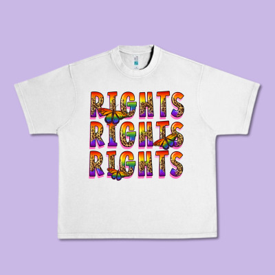 Rights Rights Rights Pride Urban Heavy Tee Designed By Fadigitalartstudio