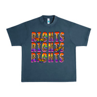 Midnight Navy rights rights rights pride Urban Heavy Tee - FaDigitalArtStudio