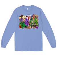 Christmas Louisiana Mardi Gras Trees Long Sleeve Tee | Teevron