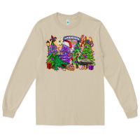 Mushroom christmas louisiana mardi gras trees Long Sleeve Tee - FaDigitalArtStudio