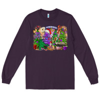 Plum christmas louisiana mardi gras trees Long Sleeve Tee - FaDigitalArtStudio