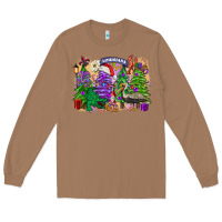 Toasted Coconut christmas louisiana mardi gras trees Long Sleeve Tee - FaDigitalArtStudio
