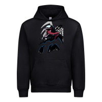 Black VENOM ART Urban Hoodie - DesigneFamous