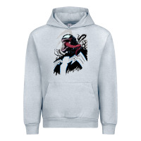 Heather Grey VENOM ART Urban Hoodie - DesigneFamous