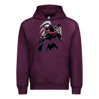 Mauve Wine VENOM ART Urban Hoodie - DesigneFamous