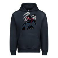 Navy VENOM ART Urban Hoodie - DesigneFamous
