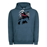 Pigment Midnight Navy VENOM ART Urban Hoodie - DesigneFamous