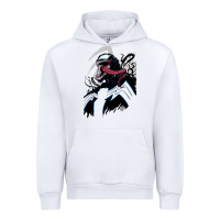 White VENOM ART Urban Hoodie - DesigneFamous