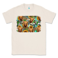 Natural highland cow western background Classic Tee - Jasminsmagicworld