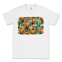 White highland cow western background Classic Tee - Jasminsmagicworld