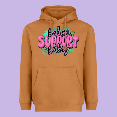 Babes Support Babes Heavyweight Hoodie Designed By Jahusdesignshop