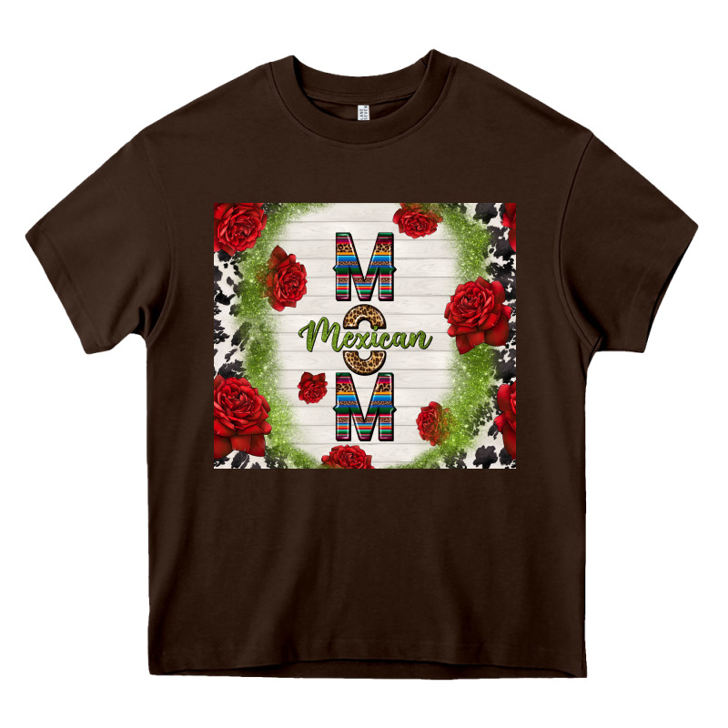 Mexican Mom With Roses Heavy Core Tee by TumblerDesignByShophia | Teevron