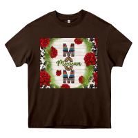 Chocolate Brown mexican mom with roses Heavy Core Tee - TumblerDesignByShophia