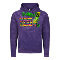 Cloud Purple Hey lucky lady flip phone Vintage Hoodie - FaDigitalArtStudio