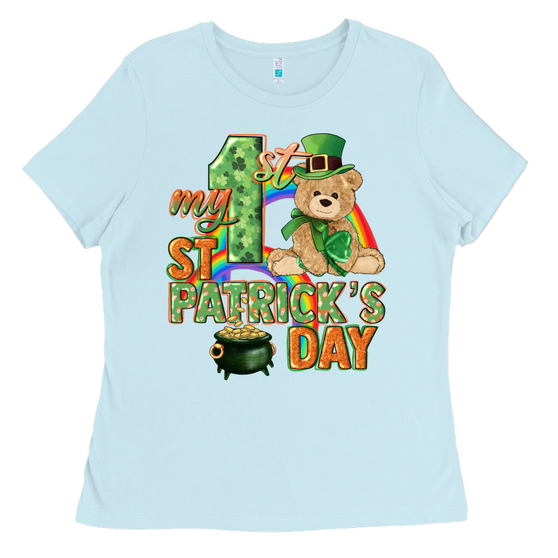 My First St. Patrick's Day Ladies Tee by CowGirlArtShop | Teevron