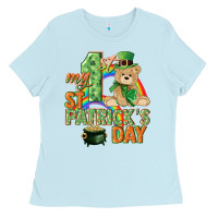 Baby Blue My first St. Patrick's Day Ladies Tee - CowGirlArtShop