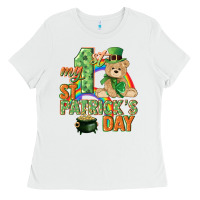White My first St. Patrick's Day Ladies Tee - CowGirlArtShop