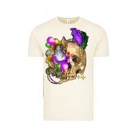Vintage Arctic mardi gras skull Vintage Tee - FaDigitalArtStudio
