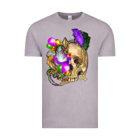 Vintage Zinc mardi gras skull Vintage Tee - FaDigitalArtStudio