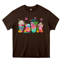 Chocolate Brown summer coffee cups Heavy Core Tee - Jasminsmagicworld