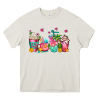 Cream summer coffee cups Heavy Core Tee - Jasminsmagicworld