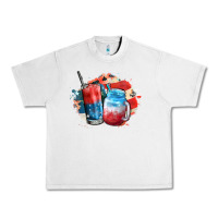 Lunar Rock Red white and blue slushy cocktail Urban Heavy Tee - FaDigitalArtStudio