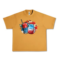 Peanut Butter Red white and blue slushy cocktail Urban Heavy Tee - FaDigitalArtStudio
