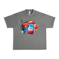 Tornado Red white and blue slushy cocktail Urban Heavy Tee - FaDigitalArtStudio