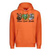 Carrot peace love koala Premium Hoodie - LillyAllenDesigns