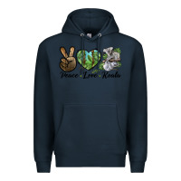 Navy peace love koala Premium Hoodie - LillyAllenDesigns