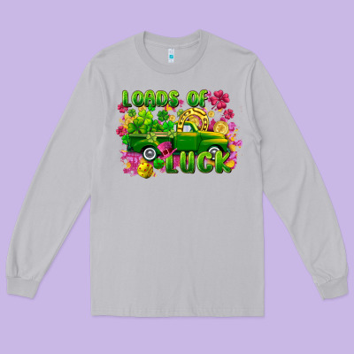 Loads Of Luck Long Sleeve Tee Designed By Fadigitalartstudio