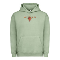 Pigment Oil Green #diablo Urban Hoodie - DesigneFamous
