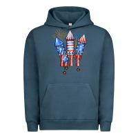 Pigment Midnight Navy Let’s Get Lıt Urban Hoodie - JahusDesignShop