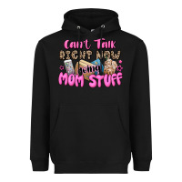 Black can't talk right now doing mom stuff Heavyweight Hoodie - JahusDesignShop