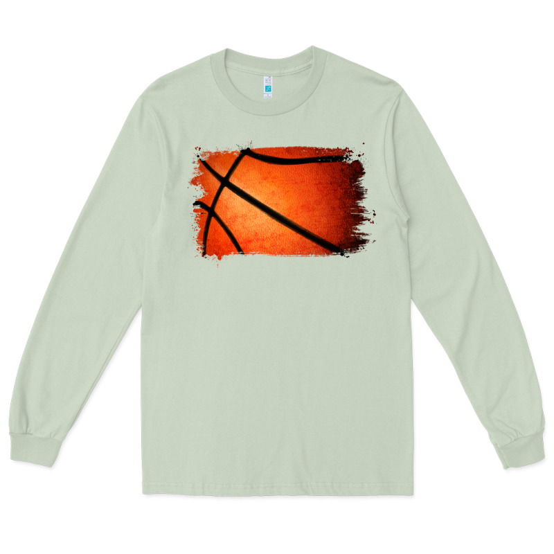 Basketball Brushstroke Long Sleeve Tee by RanaPortraitStore | Teevron
