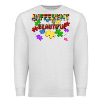 Oatmeal Heather different is beautiful Premium Sweatshirt - JahusDesignShop
