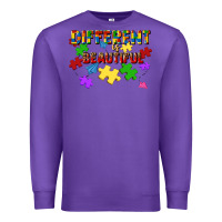 Purple different is beautiful Premium Sweatshirt - JahusDesignShop